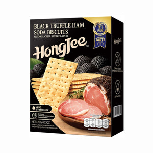 HONGJEE Black Truffle Ham Soda Biscuits Quinoa Chia Seed Flavor 120 g.
