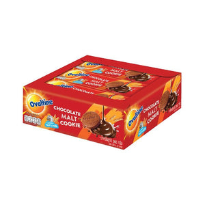 OVALTINE Chocolate Malt Sandwich Cookies with Chocolate Malt Cream 30 g. Pack 12