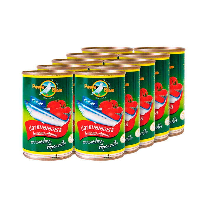 PIGEON BRAND Canned Mackerel in Tomato Sauce 155 g. x 10 units