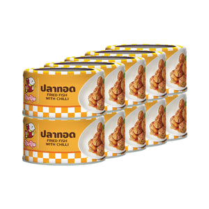 PUMPUI Fried Fish Spicy Flavor 90 g. Pack 10