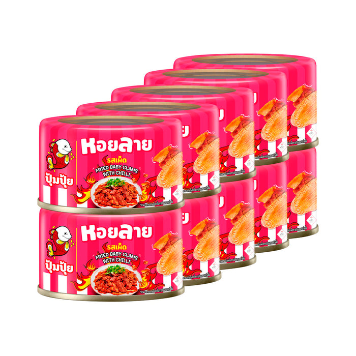 Pumpui Fried Baby Clam with Chili 40 g. Pack 10pcs