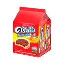 CREAM-O Choco Plus Crunchy Cookies with Caramel + Chocolate 13 g. Pack 12