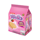 FUN-O Sandwich Cookies Filled with Strawberry Flavored Cream 40.5 g. Pack 12