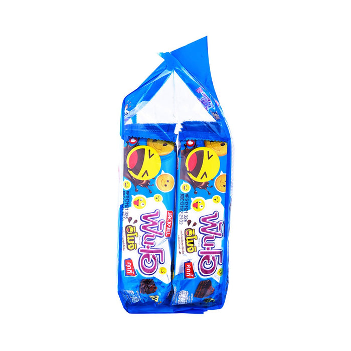 FUN-O Emoji Sandwich Cookies Filled with Chocolate Flavored Cream 45 g. Pack 12