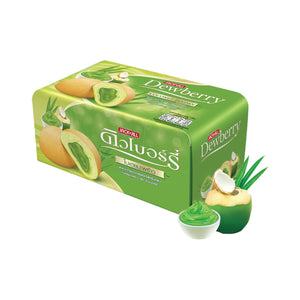 DEWBERRY Puff Cake Young Coconut Flavor with Pandan Flavored Cream 15 g. Pack 6