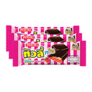 TIVOLI Twin Chocolated Coated Wafers Filled with Strawberry Jam Flavored Cream 10 g. Pack 24