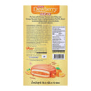 DEWBERRY Fruit Pie Pie Cake with Orange Jam Filling and Orange Cream Coating 18.5 g. Pack 12