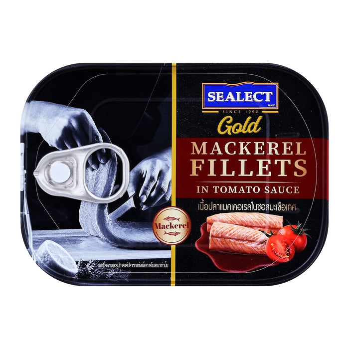 SEALECT Gold Mackerel Fillet in Tomato Sauce 90 g.