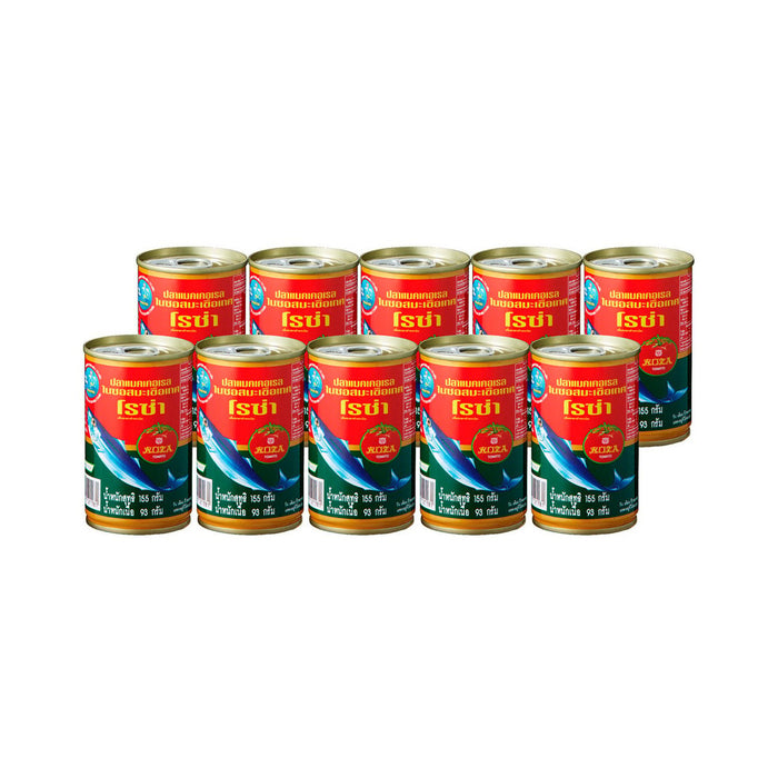 ROZA Mackerel in Tomato Sauce 155 g. x 10 units