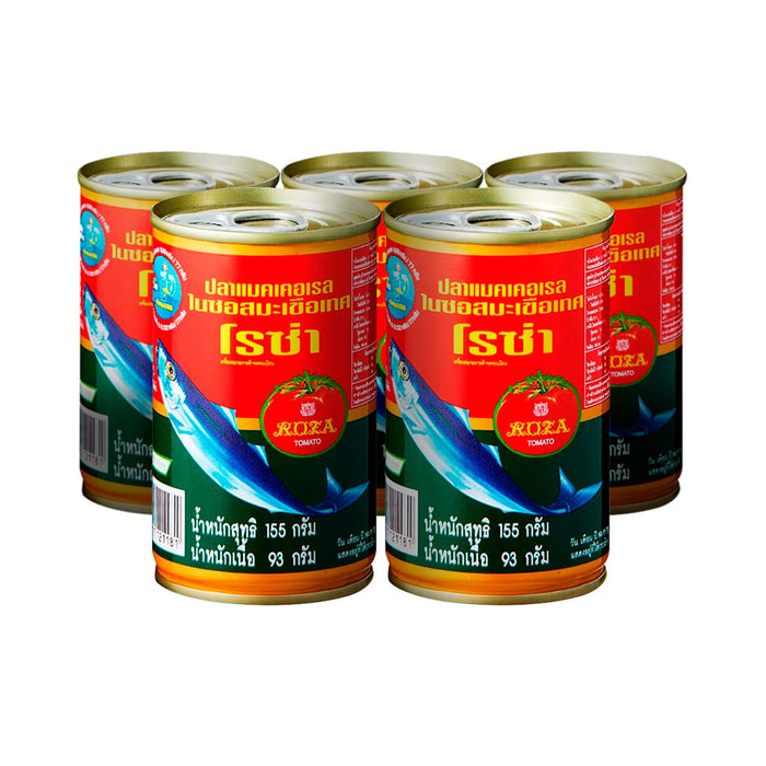 Roza Mackerel in Tomato Sauce Ring Pull Lid 155 g. x 5 units