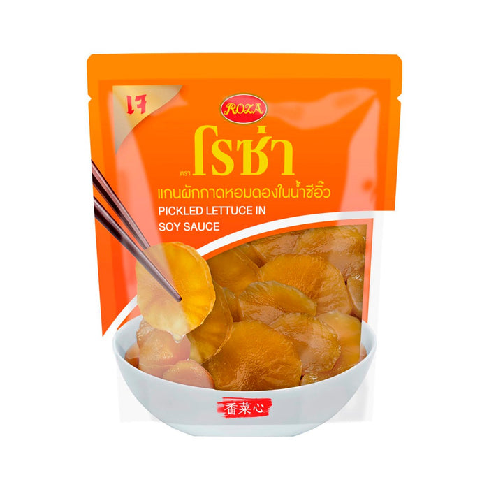 Roza Pickled Lettuce in Soy Sauce Sachet 75 g.