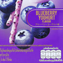 POCKY Crushed Fruit Biscuit Stick Coated with Blueberry Yogurt Flavor & Real Blueberries & Cookie Bits 38 g.