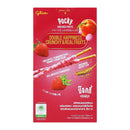 POCKY Crushed Fruit Biscuit Stick Coated with Strawberry Peach Yogurt Flavor & Real Strawberries & Cookie Bits 38 g.