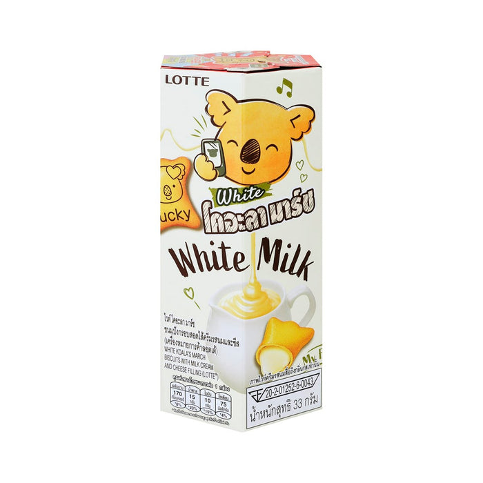 LOTTE White Koala's March Biscuits with Milk Cream & Cheese Filling 33 g.