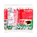 SANGHAI Wafer Coated with Chocolate Cream 6 g. Pack 10