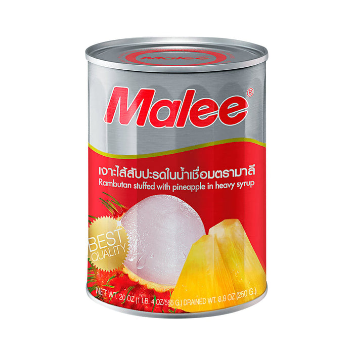 Malee Rambutan Stuffed with Pineapple in Syrup 565 g.