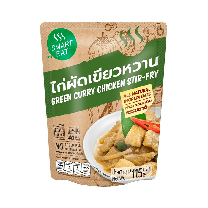 SMART EAT Ready-to-Eat Green Curry Chicken Stir-Fry 115 g.