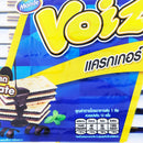VOIZ Crackers Stuffed Cream Chocolate Flavor 24 g. Pack 12