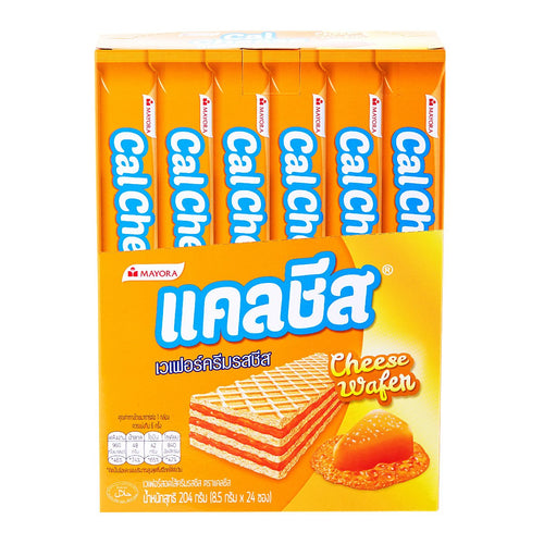 CAL CHEESE Wafer with Chesse Cream Filling 8.5 g. Pack 24
