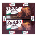 SANDO Chocolate Wafers Filled with Chocolate Cream 27.5 g. Pack 12
