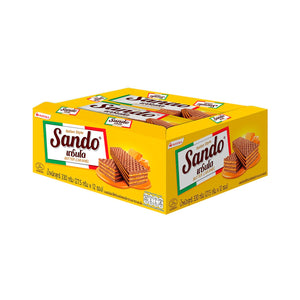 SANDO Wafers Filled with Butter Caramel Cream 27.5 g. Pack 12