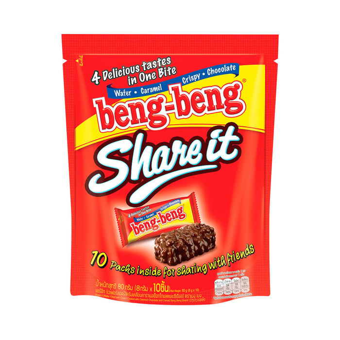 BENG BENG Wafer with Caramel Crispy and Chocolate 80 g.