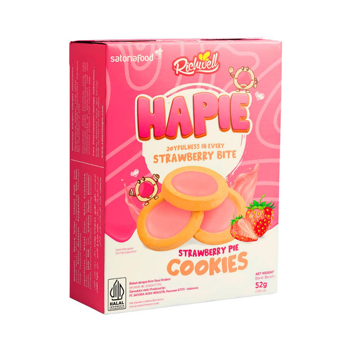 RICHWELL Hapie Strawberry Pie Cookies 52 g.
