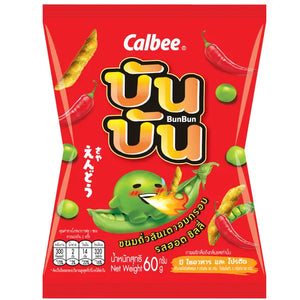 BunBun Baked Crispy Green Pea Hot Chili 60g