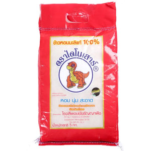 Dinosaur Brand 100% Pure Thai Jasmine Rice 5kg