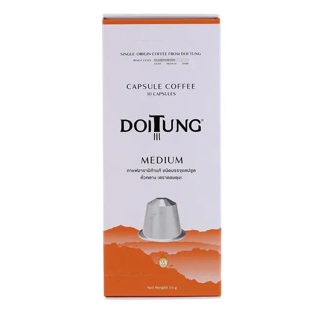 Doi Tung Medium Roast Coffee Capsules 10 Caps 54g