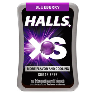 Halls XS Blueberry Flavored Sugar Free Candy 12g.