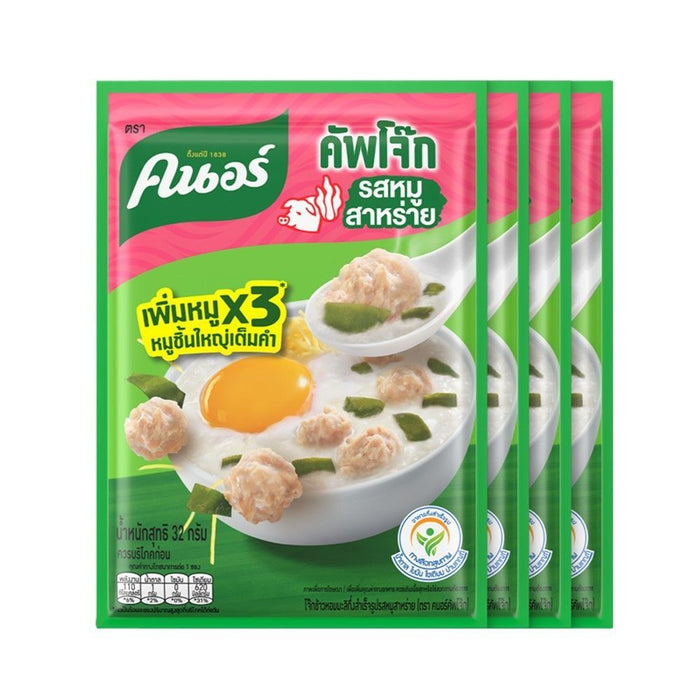 Knorr Cup Congee Pork & Seaweed 32g x4