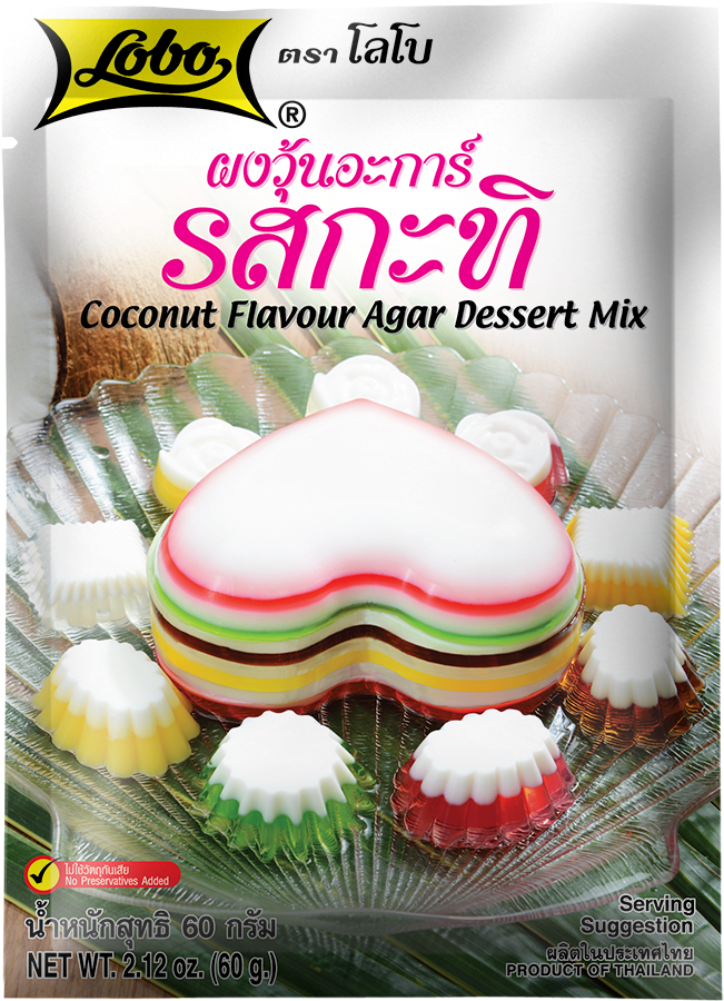 LOBO Coconut Flavour Agar Dessert Mix 60 g.