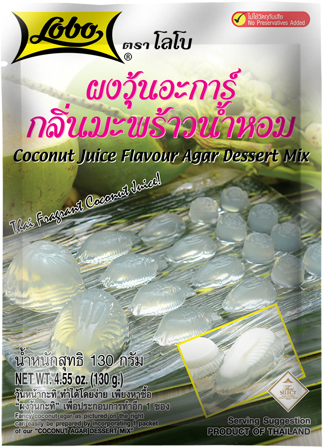 LOBO Coconut Juice Flavour Agar Dessert Mix 130 g.