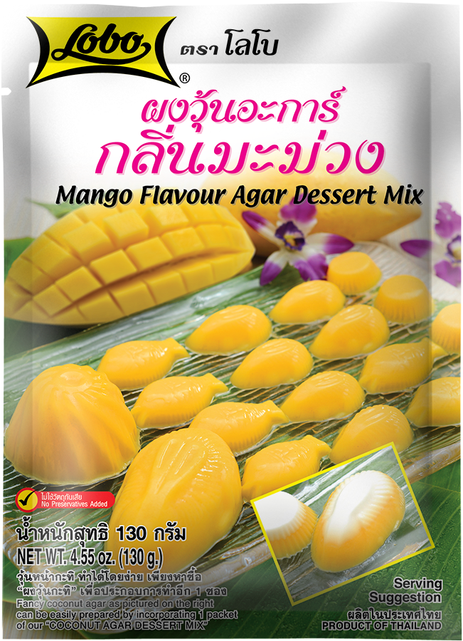 LOBO Mango Flavour Agar Dessert Mix 130 g.