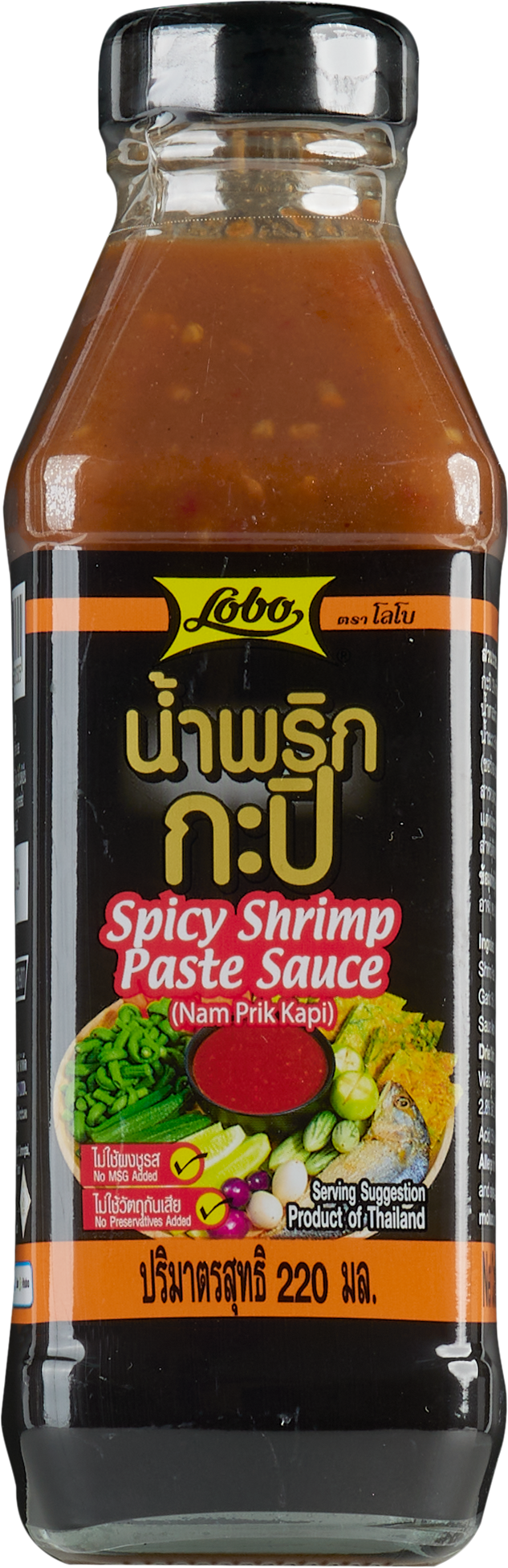 LOBO Spicy Shrimp Paste Sauce (Nam Prik Kapi) 220 ml.
