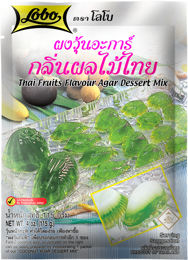 LOBO Thai Fruits Flavour Agar Dessert Mix 115 g.