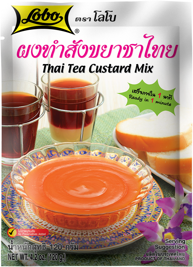 LOBO Thai Tea Custard Mix 120 g.