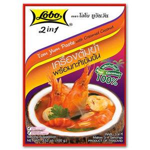 LOBO Tom Yum Paste with Creamed Coconut 100 g.