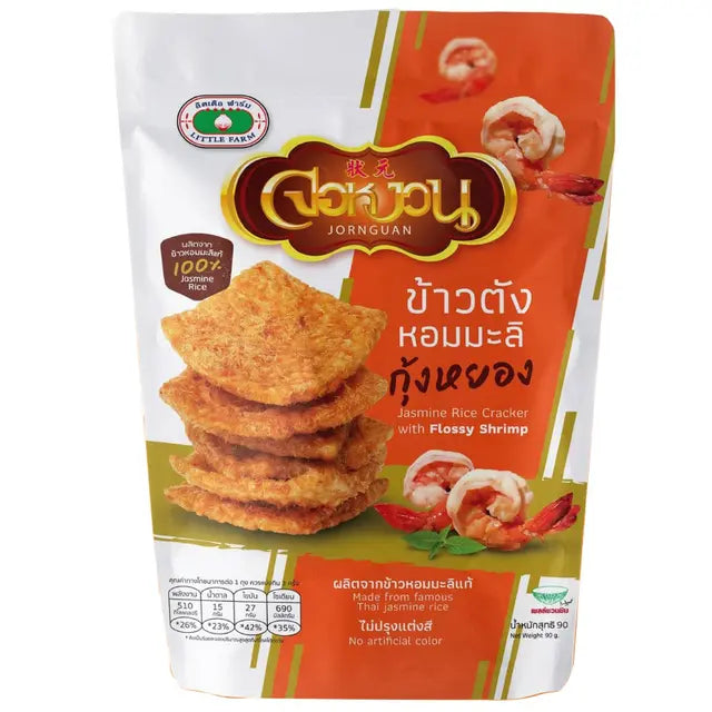 Little Farm Jor Ngouan Rice Cracker with Shrimp Floss Topping 90g