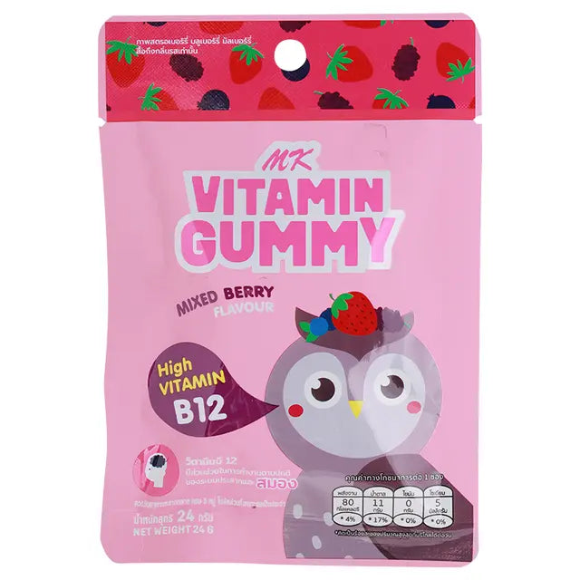 MK Vitamin Gummy Mixed Berry Flavour 24g.