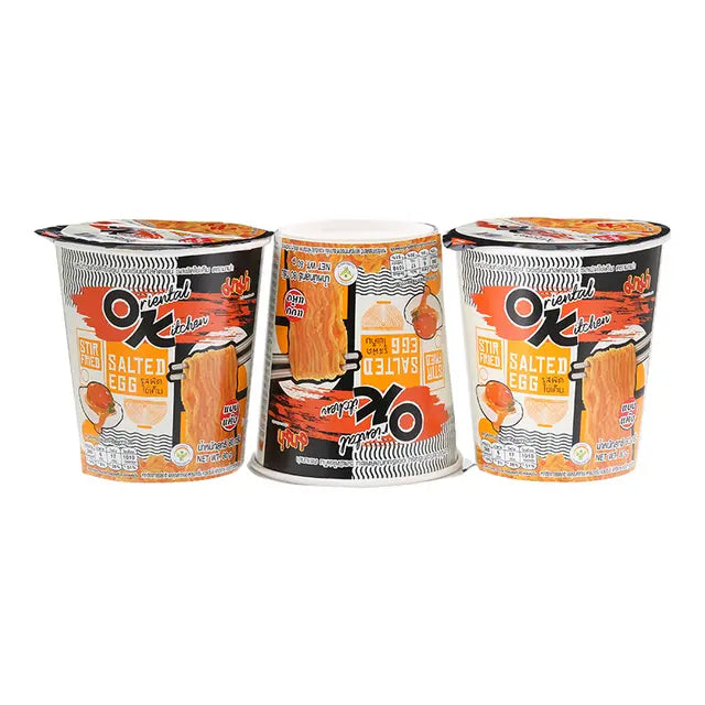 Mama Salted Egg Dried Instant Noodles 80g x 3 Cups