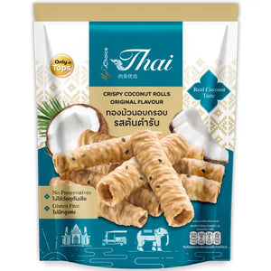 My Choice Thai Thong Muan Crispy Coconut Rolls Original 70g