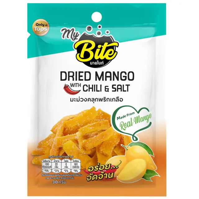 Mybite Dried Mango Tossed in Chili Salt 30g