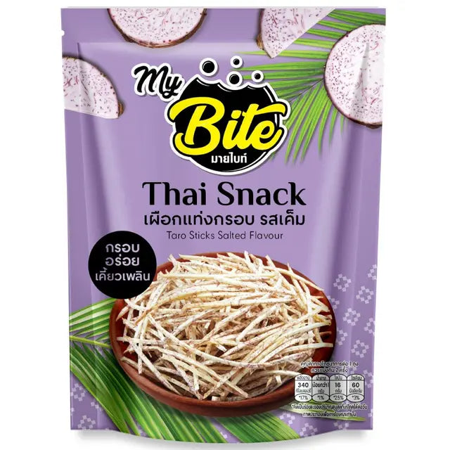 Mybite Crispy Taro Sticks Salted Flavor 70g