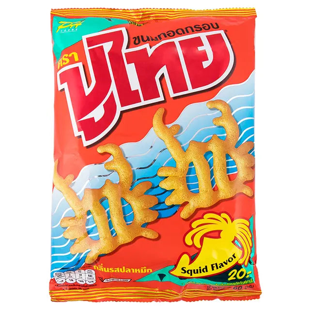 Pu Thai Crispy Squid Fried Snack 55g