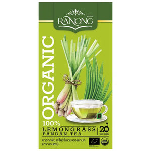 Ranong Tea Organic Lemongrass & Pandan Tea 1g x 20 Sachets