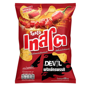 Tasto Devil Emperor Chili Wavy Chips 68g