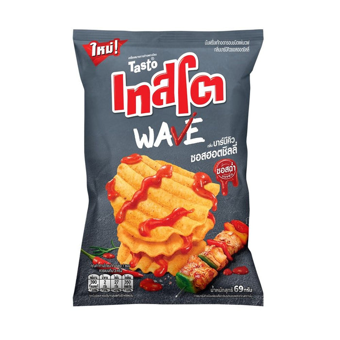 Tasto Wavy BBQ Potato Chips 69g