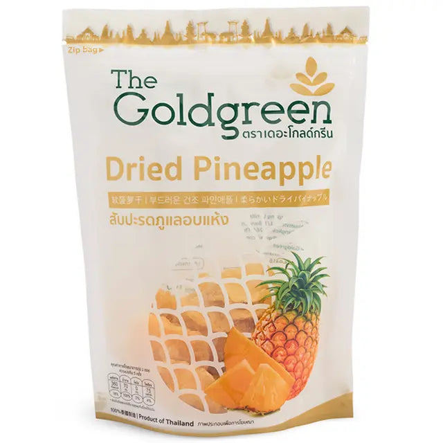 The Gold Green Dried Phulae Pineapple 100g